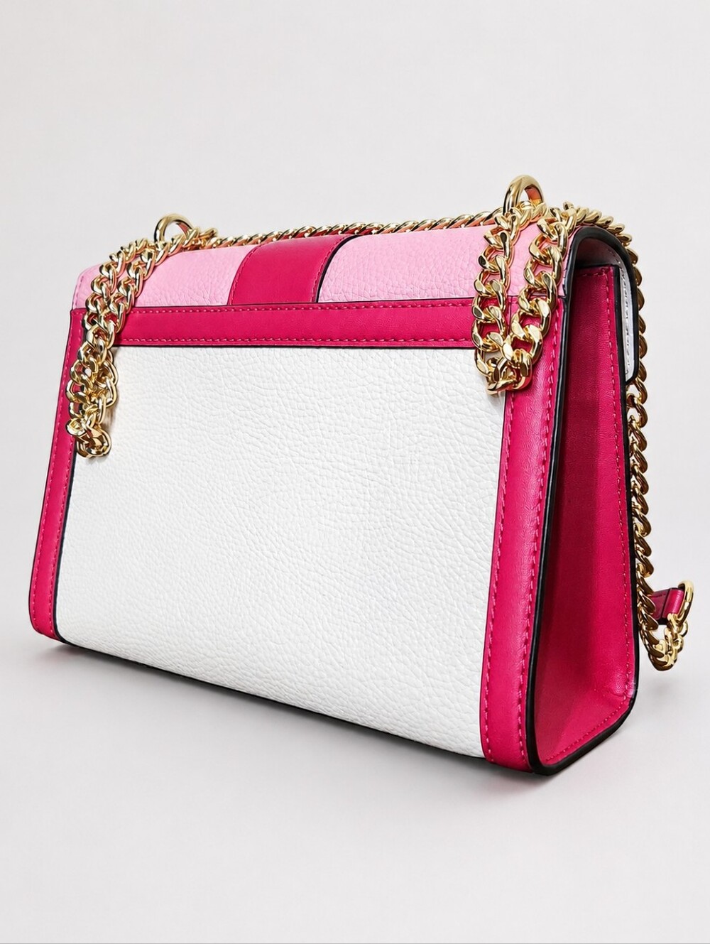 NEW Michael Kors Pink Whitney Gold Studded Crossbody With Dustbag - Picture 3 of 7